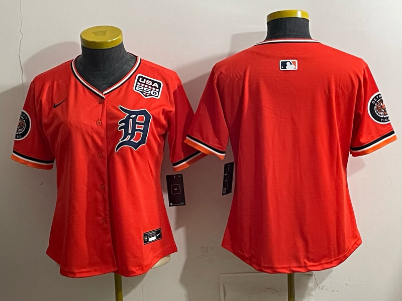 women Detroit Tigers blank orange Nike 2026 MLB Jersey 0404003->women mlb jersey->Women Jersey